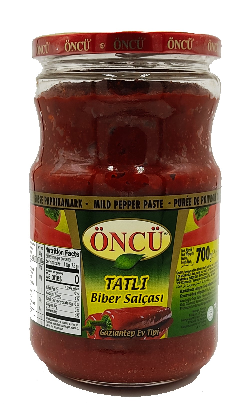 Öncü papriková pasta jemná 700g