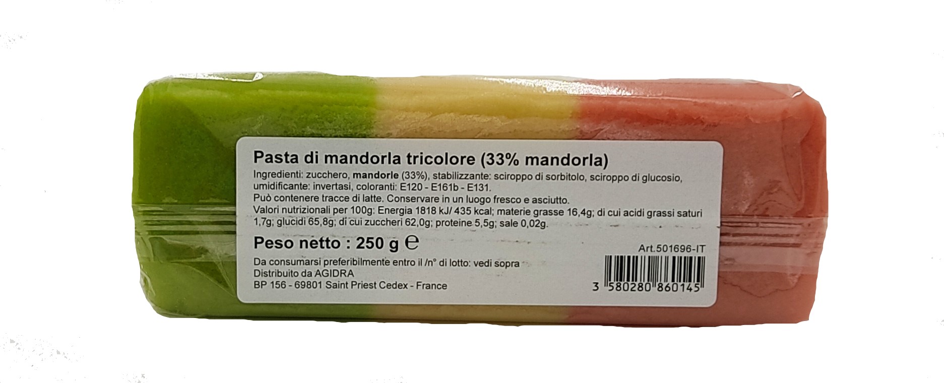 Marcipán trikolóra 250g