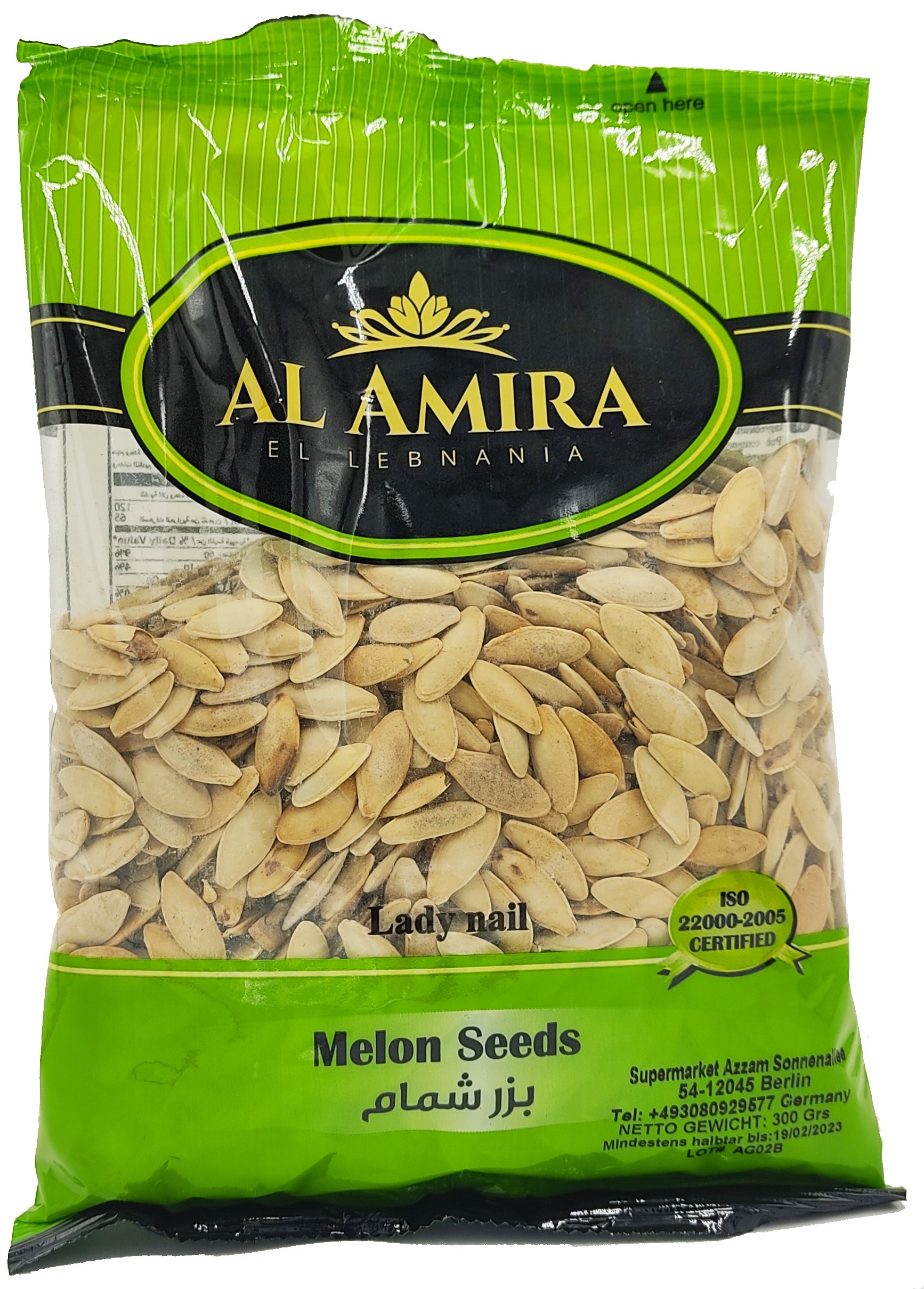 Al amira meloun semínka solená 300g