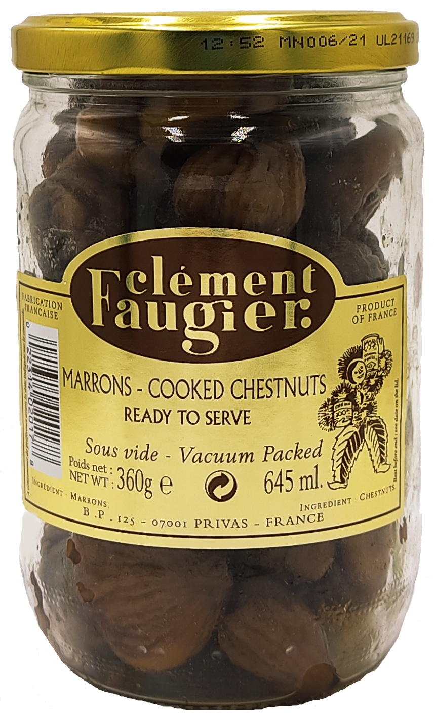 Clément Faugier kaštany celé, loupané a vařené 360g