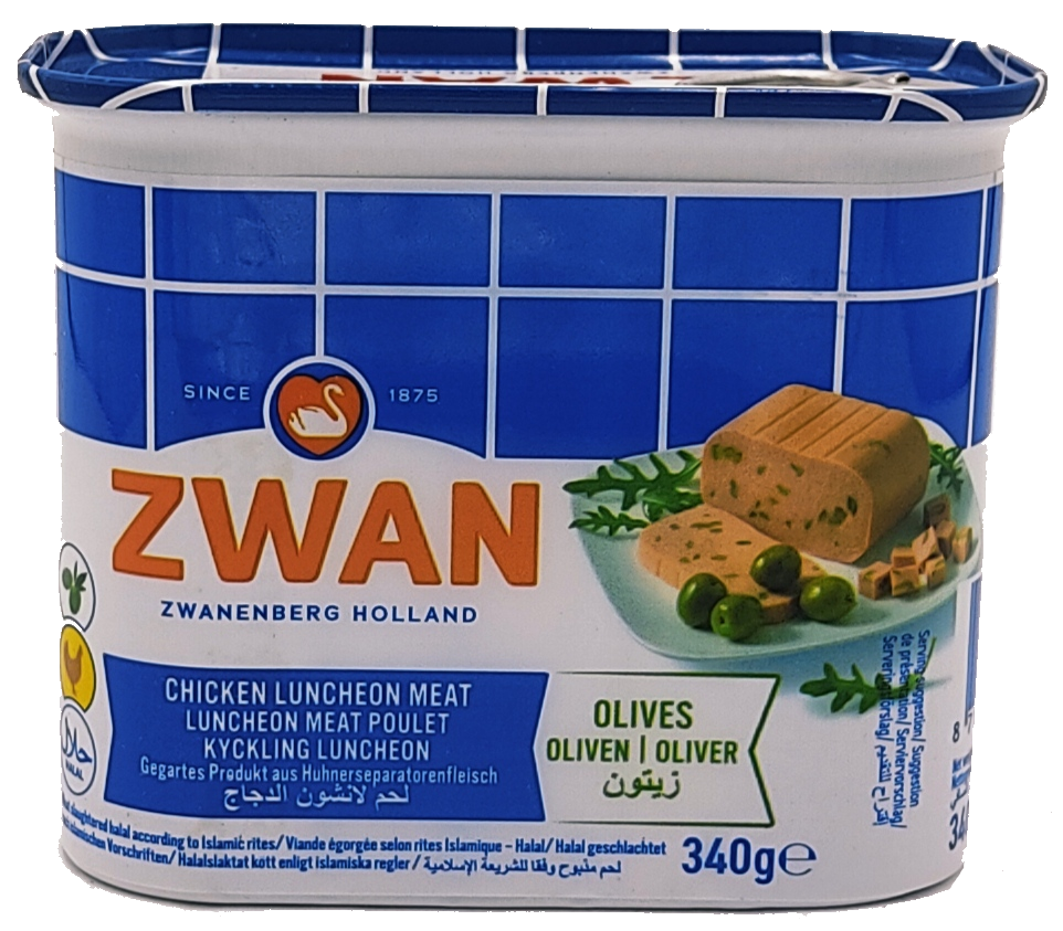 Zwan kuřecí luncheon meat s olivami 340g