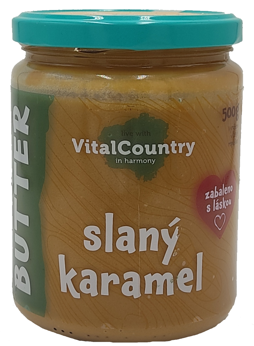 Arašídové máslo slaný karamel 500g
