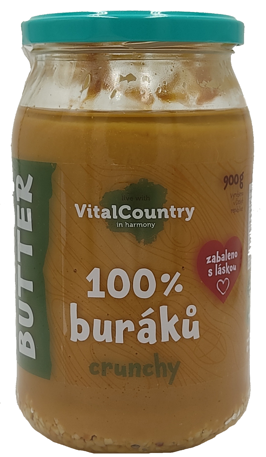 Arašídové máslo crunchy 900g