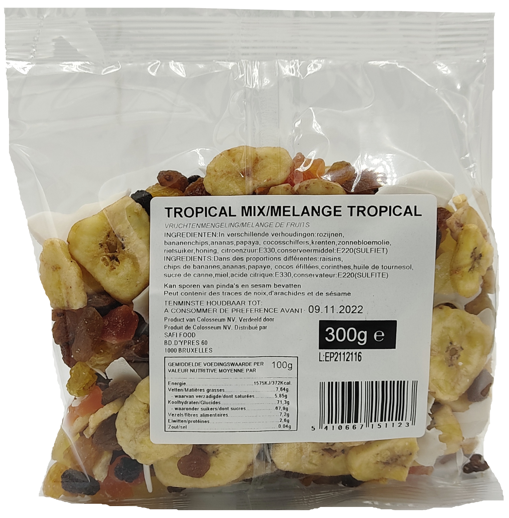 Tropický mix ovoce 300g
