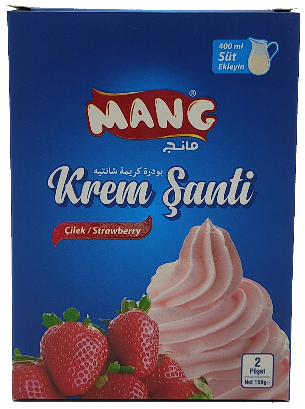 Mang šlehačka jahodová 150g