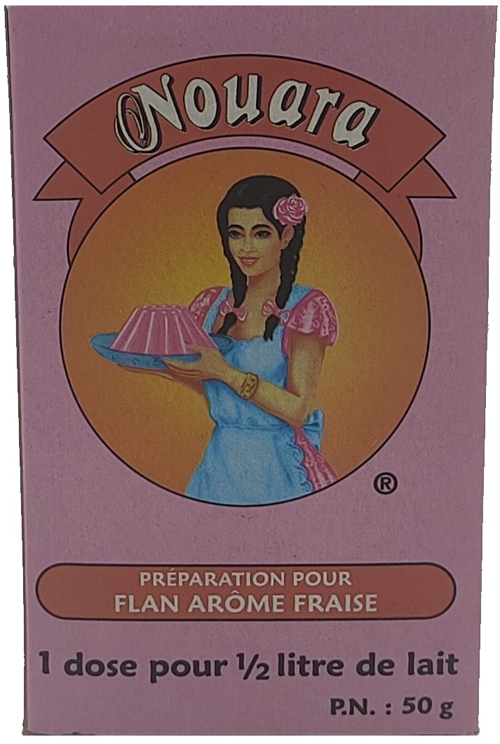 Nouara flan jahodový 50g