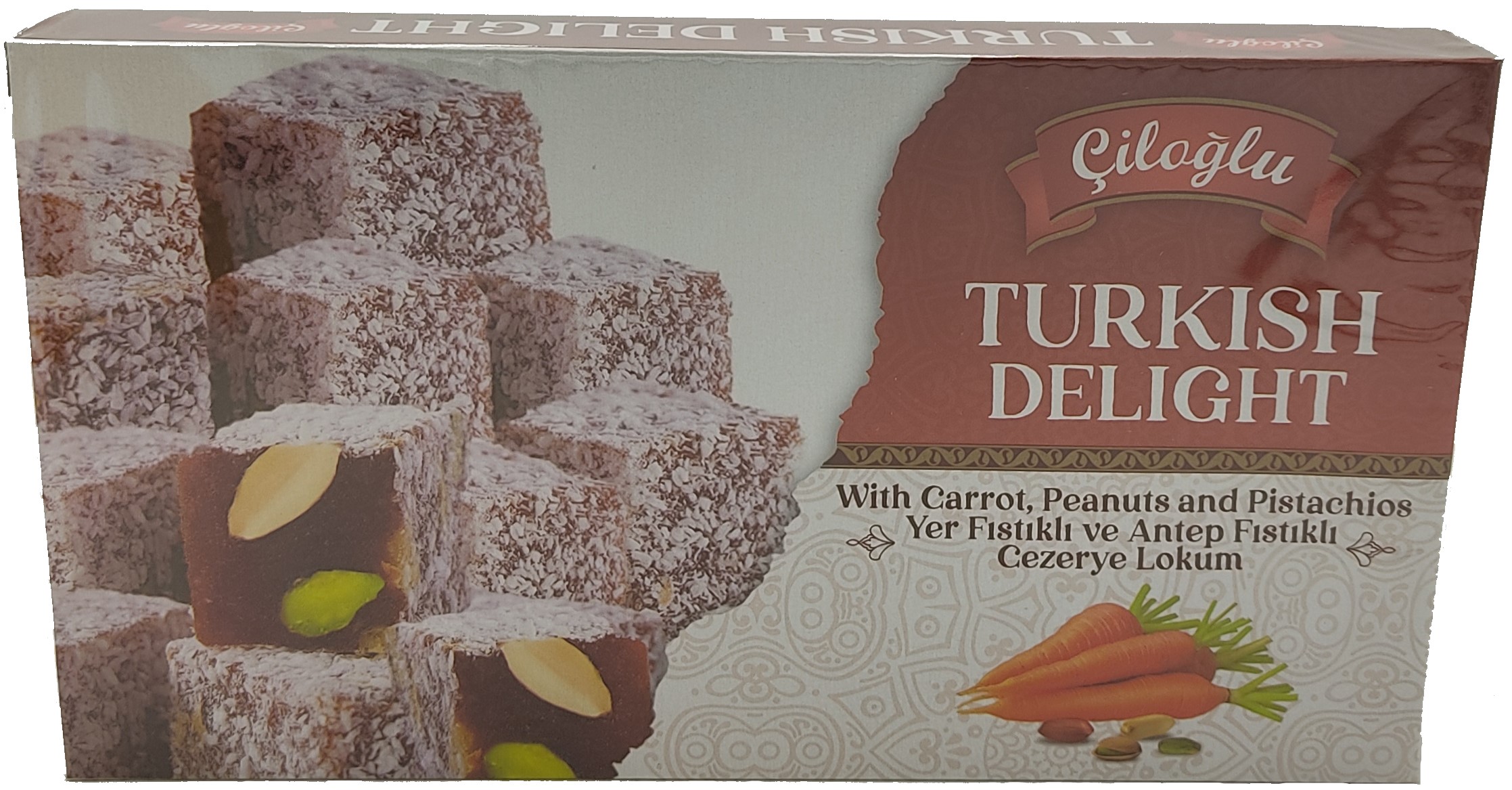 Ciloglu lokum mrkvový s oříšky(arašídy a pistácie)300g