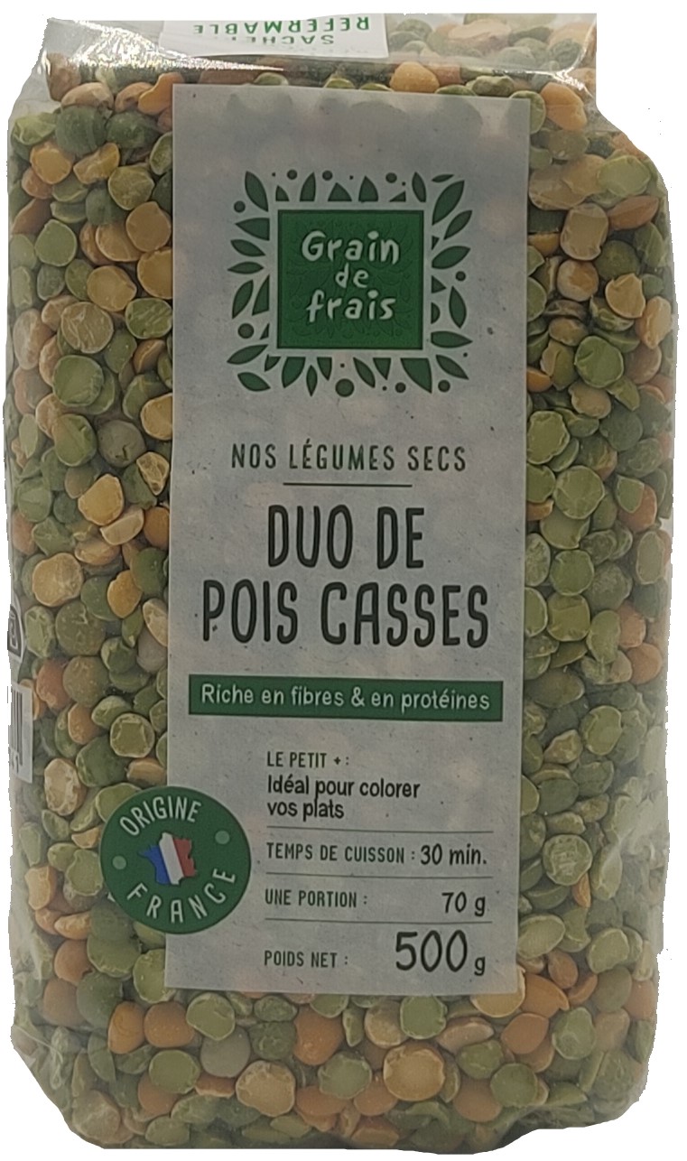 Grain de frais hrách půlený dvoubarevný 500g