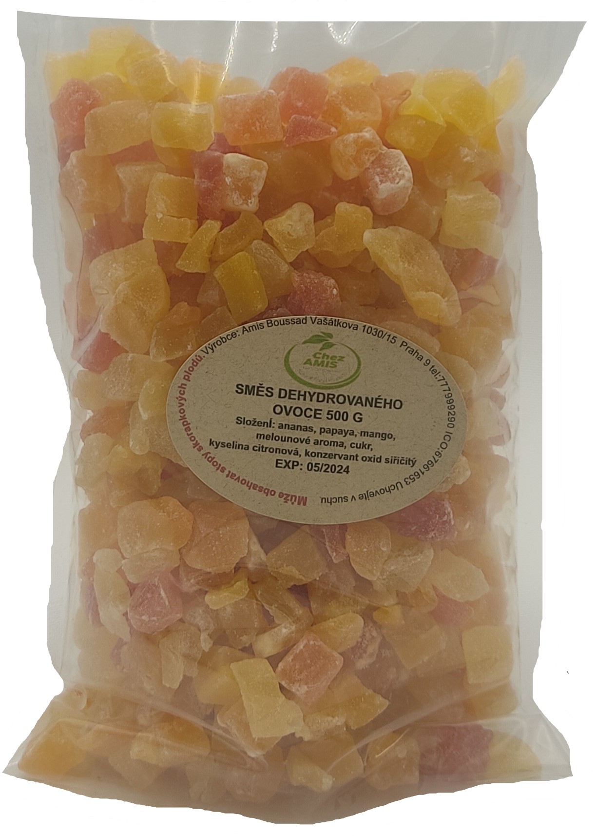 Směs dehydrovaného ovoce 500g