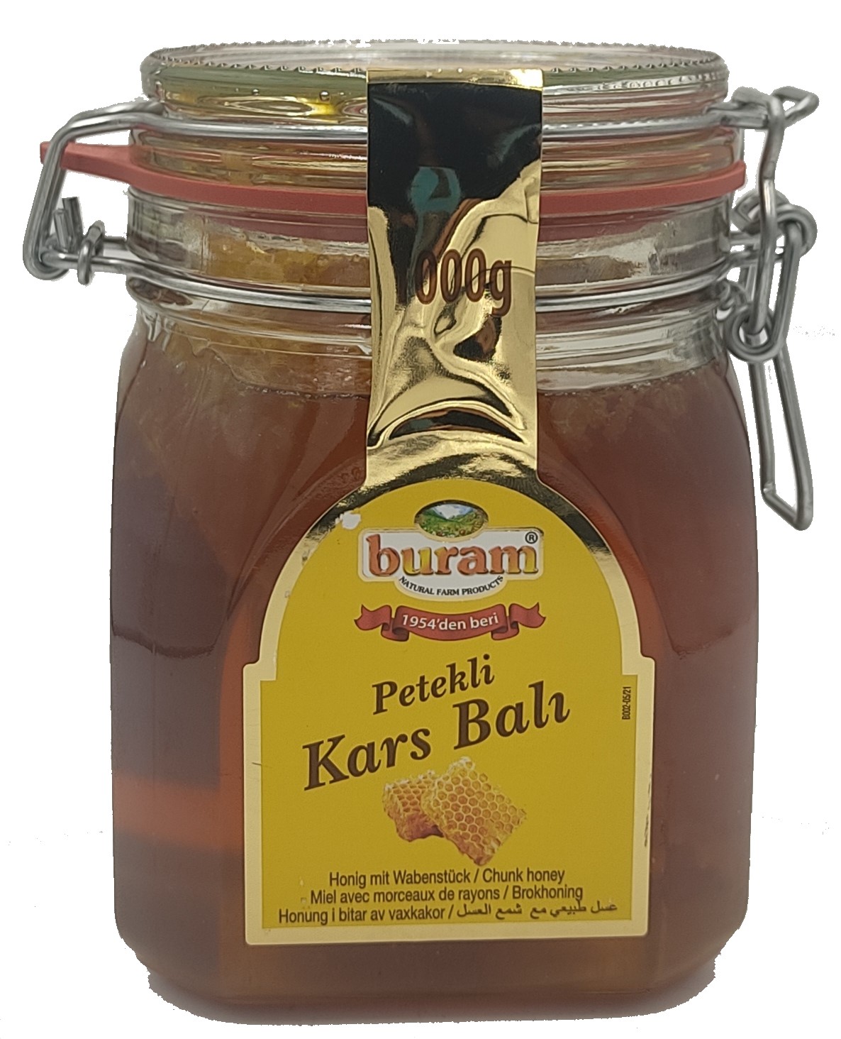 Buram medová plástev 1kg