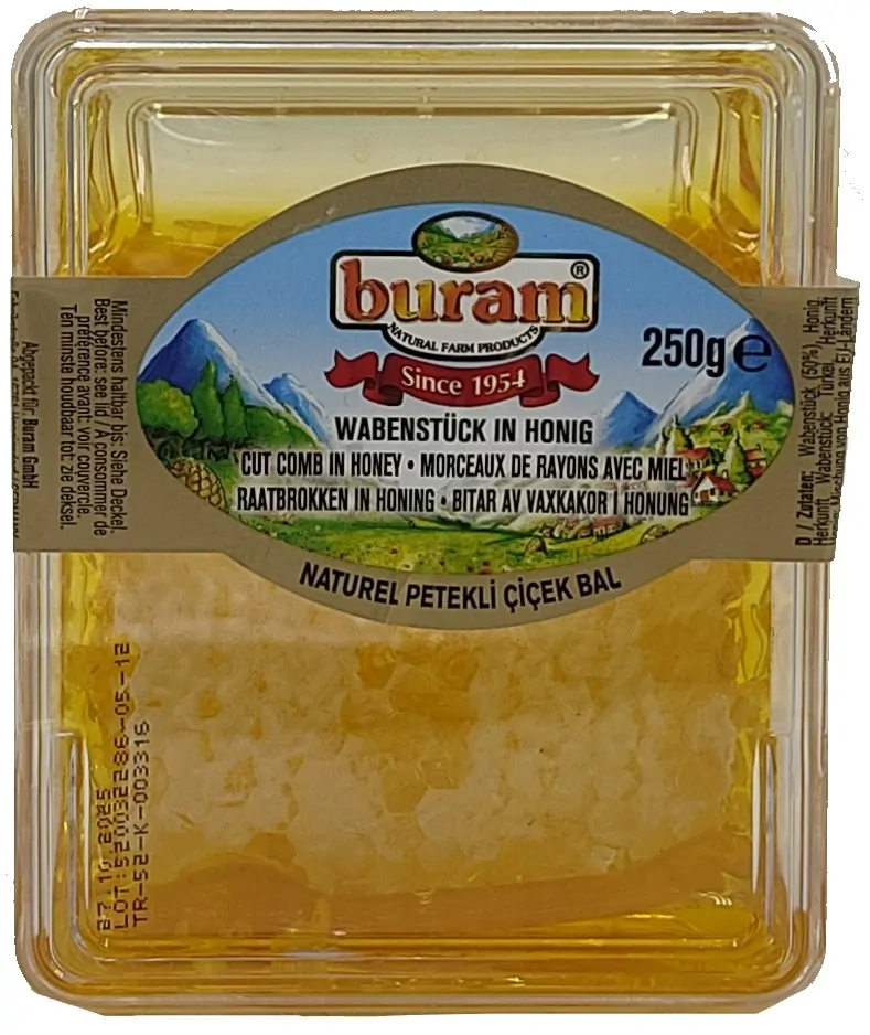 Buram medová plástev 250g