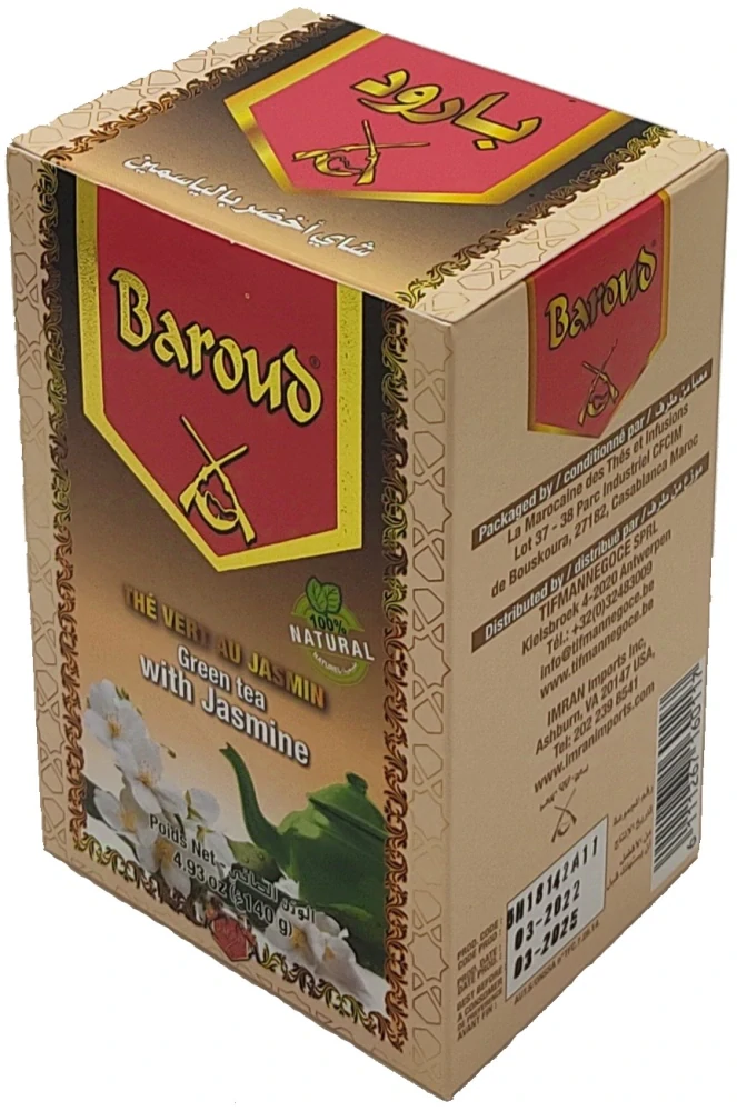Baroud zelený čaj s jasmínem 140g
