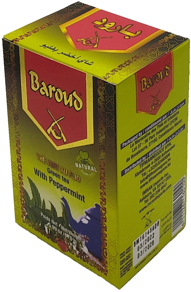 Baroud zelený čaj s peprmintem 170g