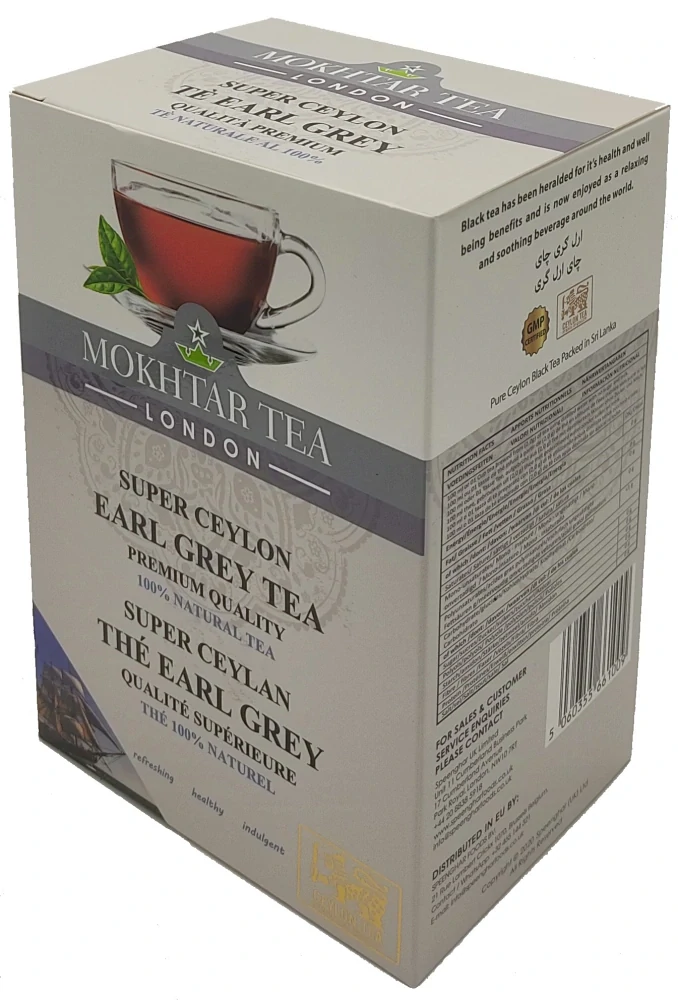 Mokhtar černý čaj earl grey 500g