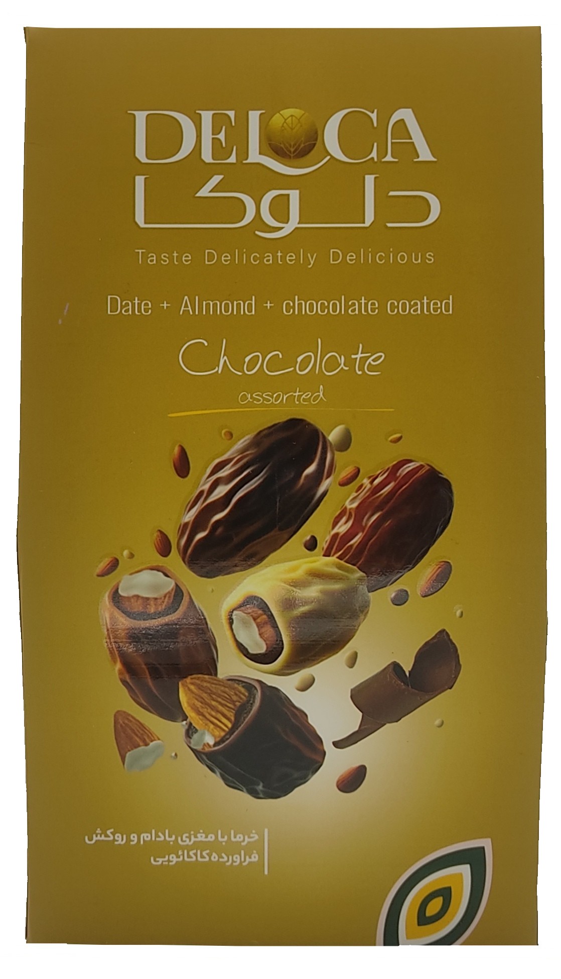 Datle v čokoládě plněné mandlí mix 250g