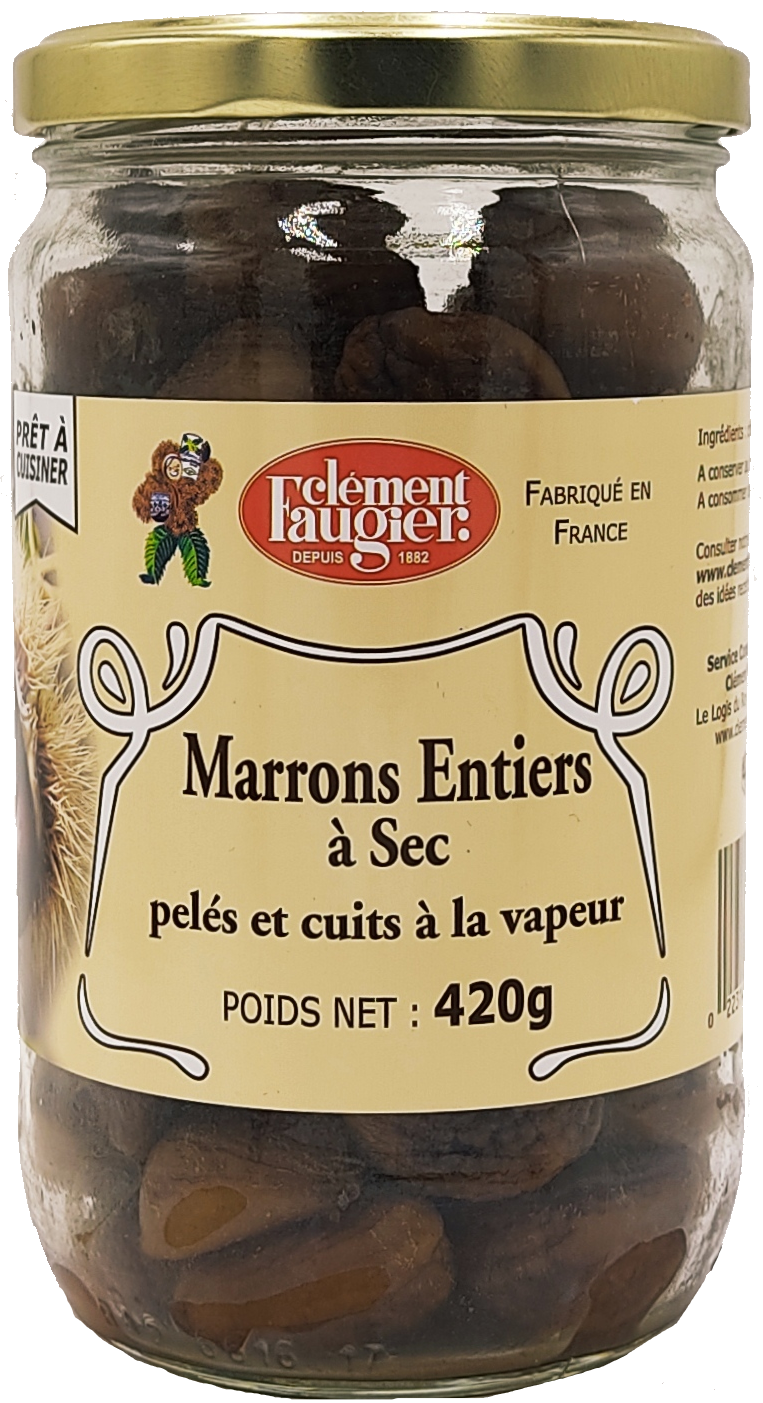 Clément Faugier kaštany celé, loupané a vařené 420g