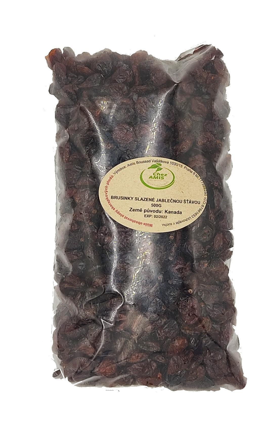 Brusinky proslazené 500g