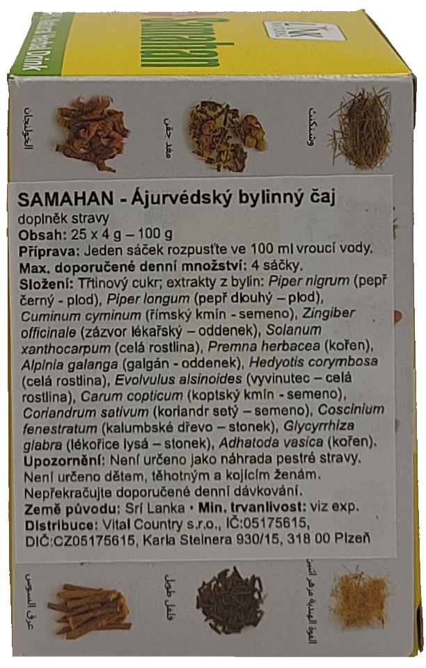 SAMAHAN - Ájurvédský bylinný čaj