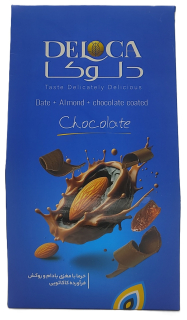 Datle v mléčné čokoládě plněné mandlí 250g