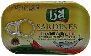 Lara sardinky v sójovém oleji s chilli 125g